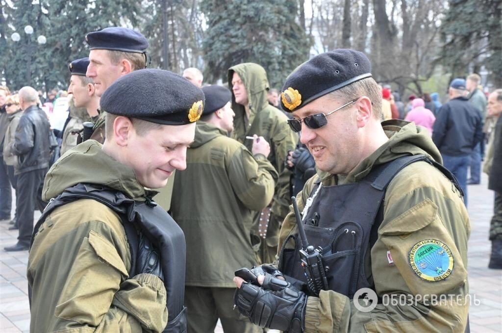 Митинг "Правого сектора" возле Верховной Рады