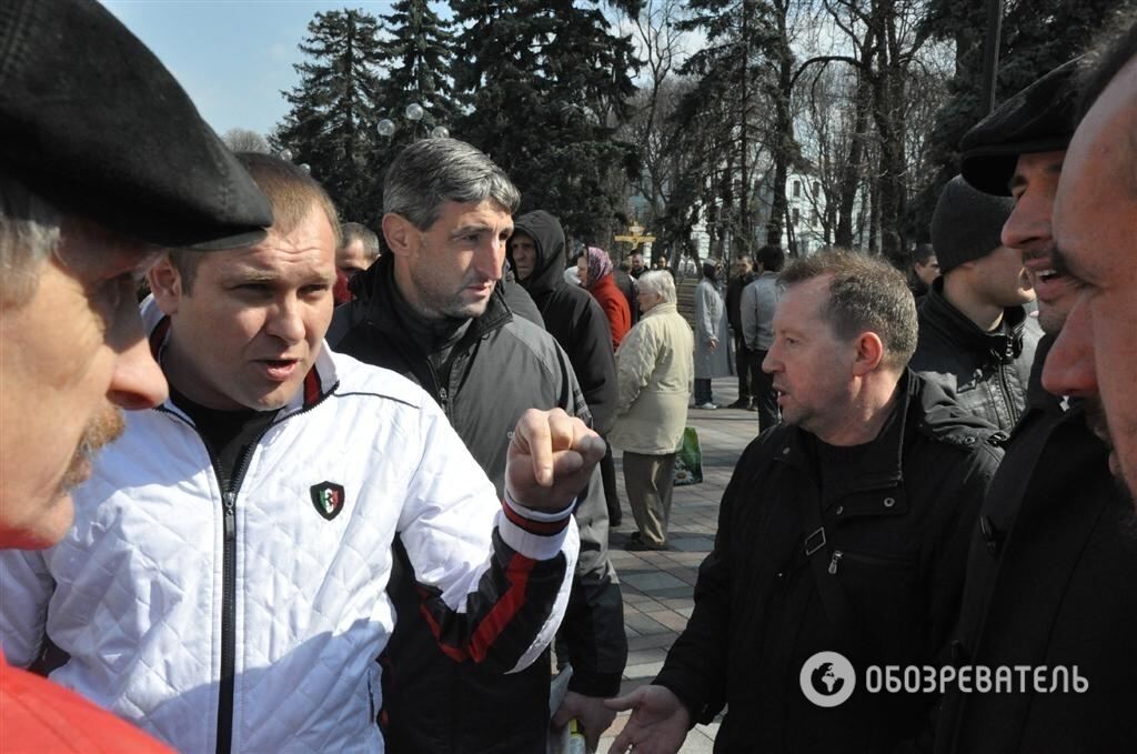 Митинг "Правого сектора" возле Верховной Рады