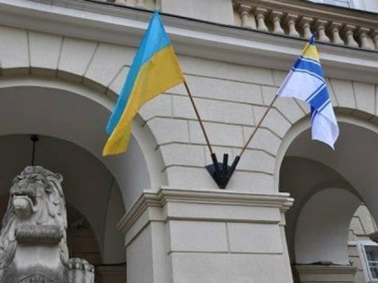 Над Львовом підняли прапор ВМС України