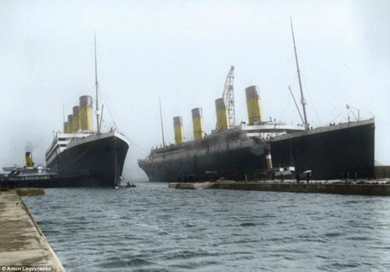 Рідкісні фото Титаніка в кольорі