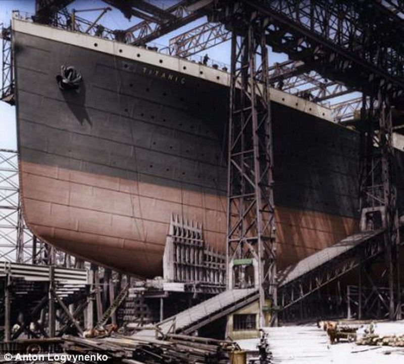 Рідкісні фото Титаніка в кольорі