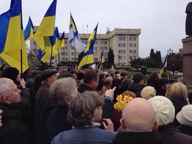 В Севастополе митинговали за единую Украину