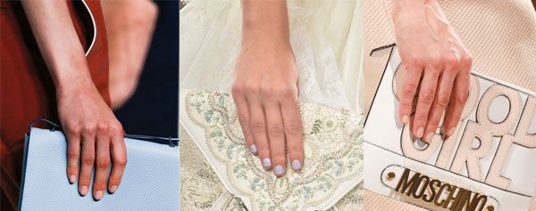 Модный маникюр Nude весна-лето 2014 от Oscar de la Renta, Lacoste, Moschino