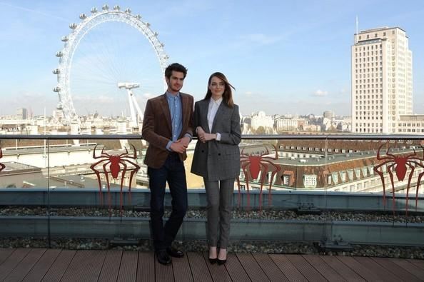 Очаровательные Эмма Стоун и Эндрю Гарфилд с "Пауком" в Лондоне