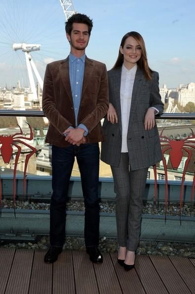 Очаровательные Эмма Стоун и Эндрю Гарфилд с "Пауком" в Лондоне