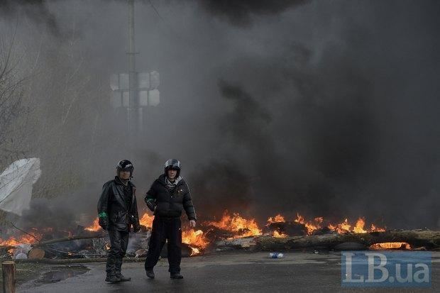 В Славянске горят блок-посты сепаратистов