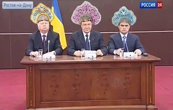 Фотожабы запечатлели "возвращение" Януковича, Пшонки и Захарченко