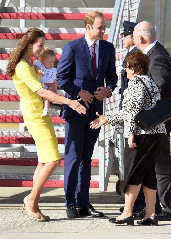 Королівське подружжя з юним Джорджем в Австралії