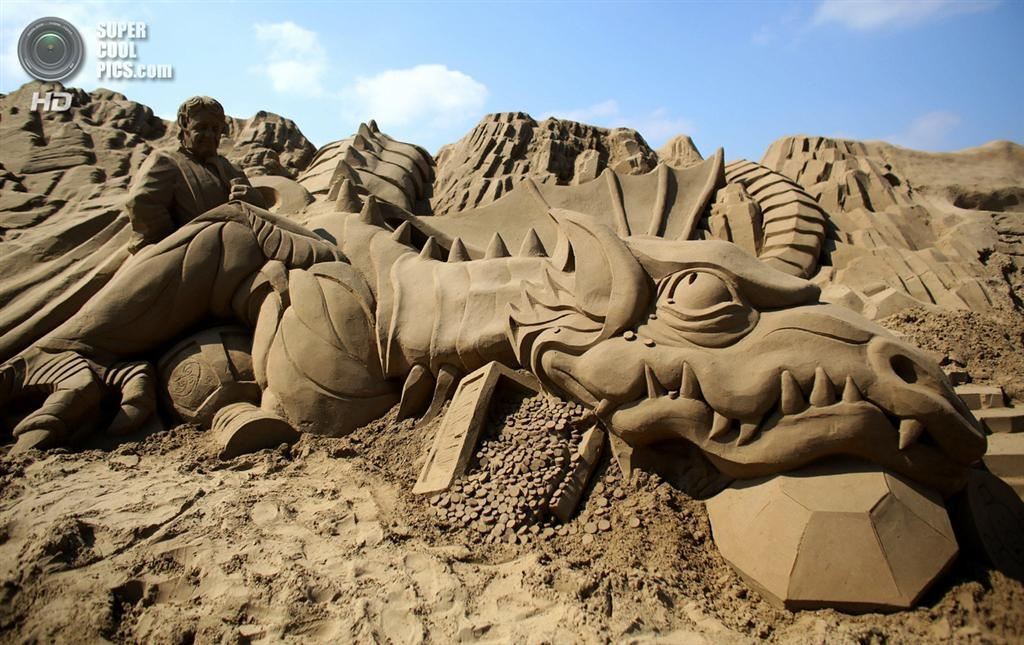 Фестиваль песчаных скульптур в Уэстон-сьюпер-Мэре