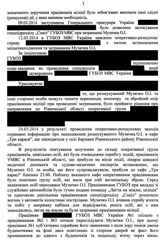 Міліція при затриманні Музичко діяла правомірно - результати розслідування