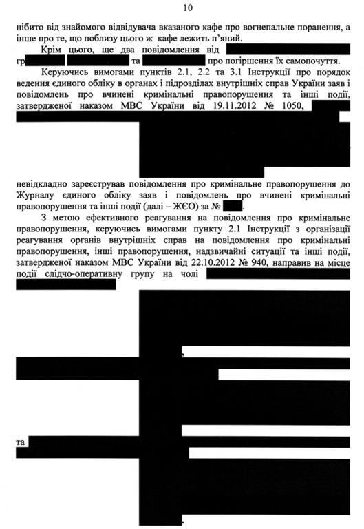 Милиция при задержании Музычко действовала правомерно – результаты расследования