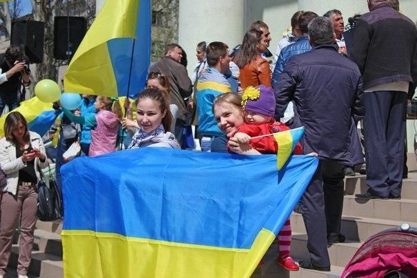 "Ніякої Росії нам не треба": у Донецькій області мітингували за єдність України