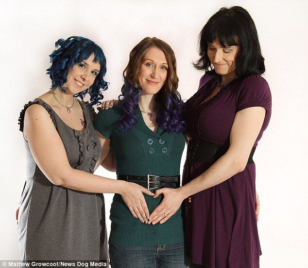 Три женщины вышли замуж друг за друга и ждут ребенка