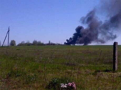 В Краматорске взорвался украинский военный вертолет