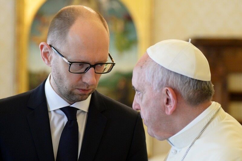 Яценюк встретился с Папой Франциском в Ватикане