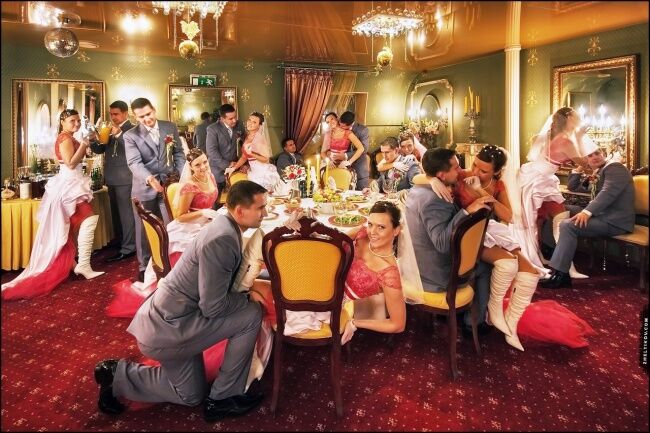 Самые смешные свадебные фотографии