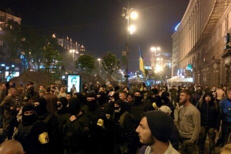 На Майдане Незалежности произошла массовая драка