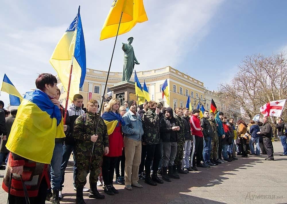 В Одесі евромайдановци ледь не побилися між собою