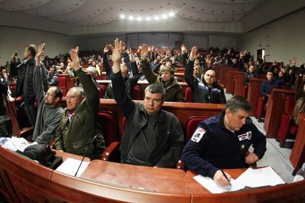 Сепаратисты объявили о создании Донецкой народной республики и о референдуме