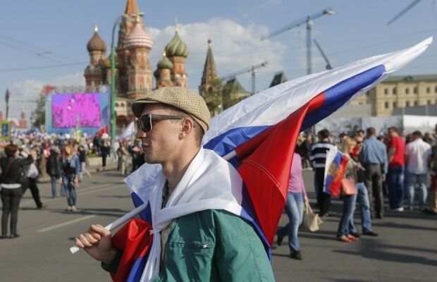 В Москве впервые за 23 года прошла первомайская демонстрация