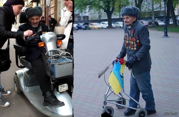 Одесситы разыскали взорвавшего сеть ветерана с флагом Украины