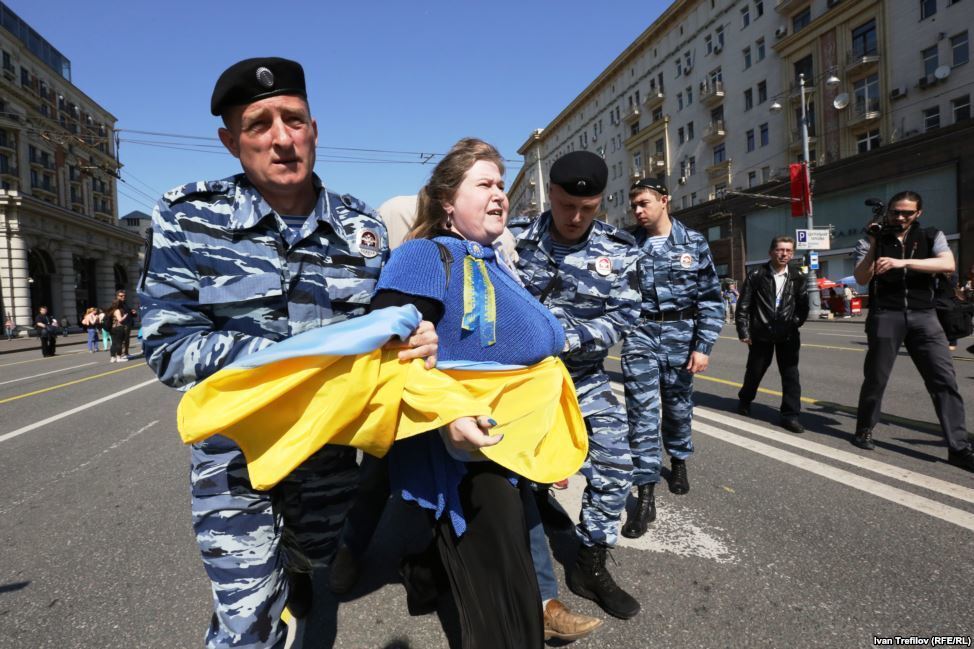 В Москве разогнали антивоенную акцию в поддержку Украины: есть задержанные