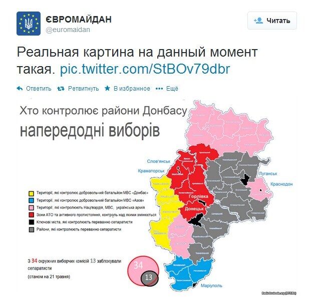 Кто контролирует Донбасс накануне выборов. Инфографика