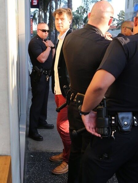 Задержание украинского журналиста, напавшего на Брэда Питта. Много фото