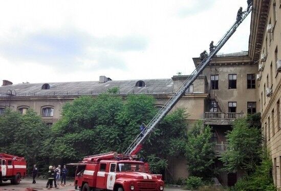 В Одесі сталася пожежа в будівлі адміністративного суду