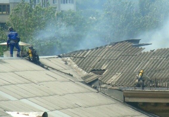 В Одессе произошел пожар в здании административного суда