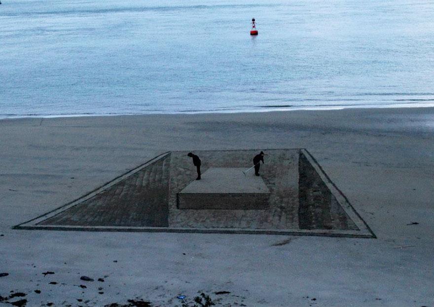 Оптичні ілюзії на пляжі від Джеймі Харкінс