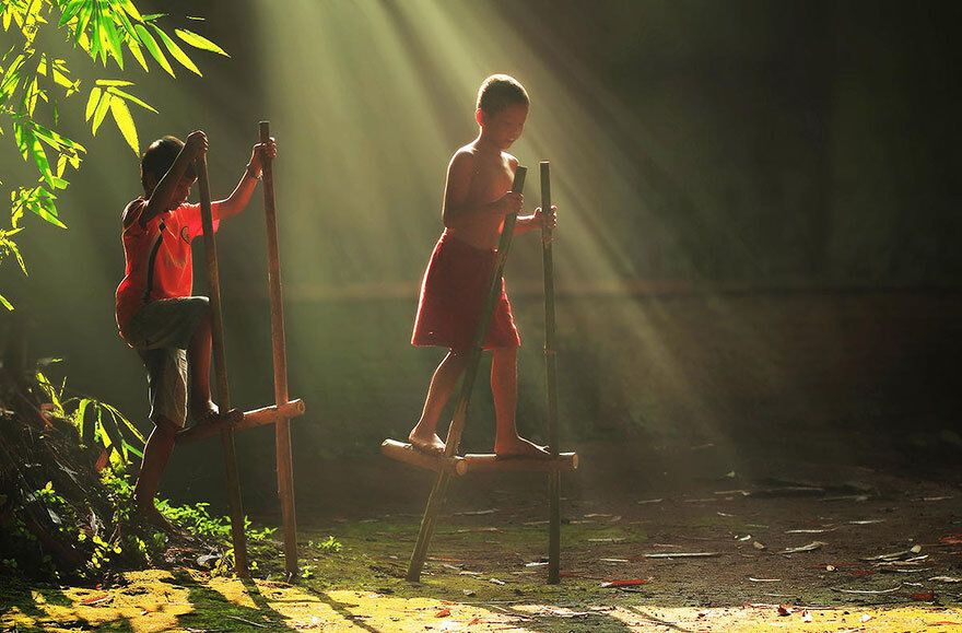 "Обычные" будни типичной деревни в Индонезии