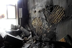 В университете им. Богомольца сгорел один из кабинетов 
