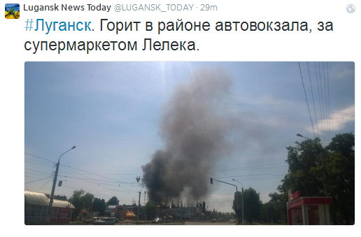 Очевидці повідомили про входження в Луганськ колони важкої техніки з Росії