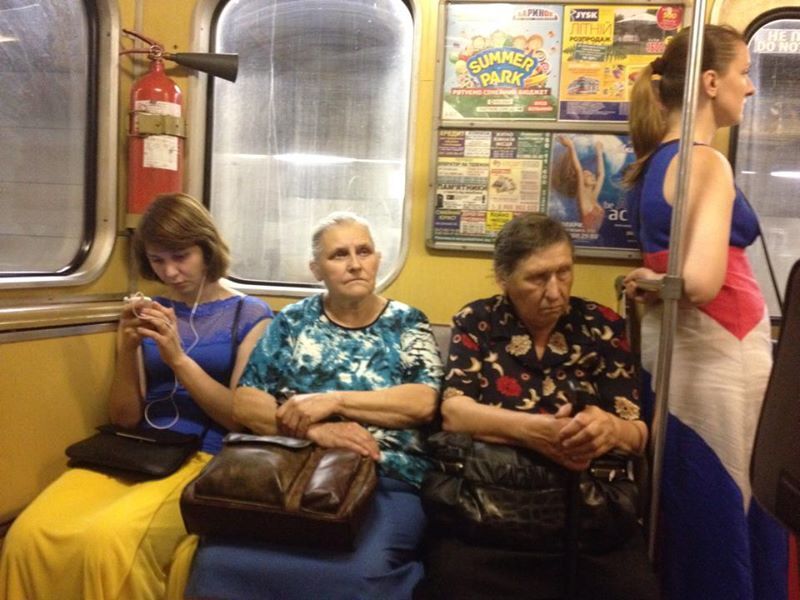 В киевском метро "Украина" встретилась с "Россией"