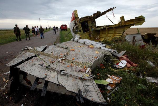 Появились первые фото сбитого Boeing-777