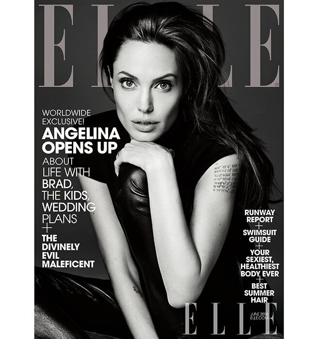 Анджелина Джоли в Elle: никогда не думала,  что у меня будет любимый человек и дети