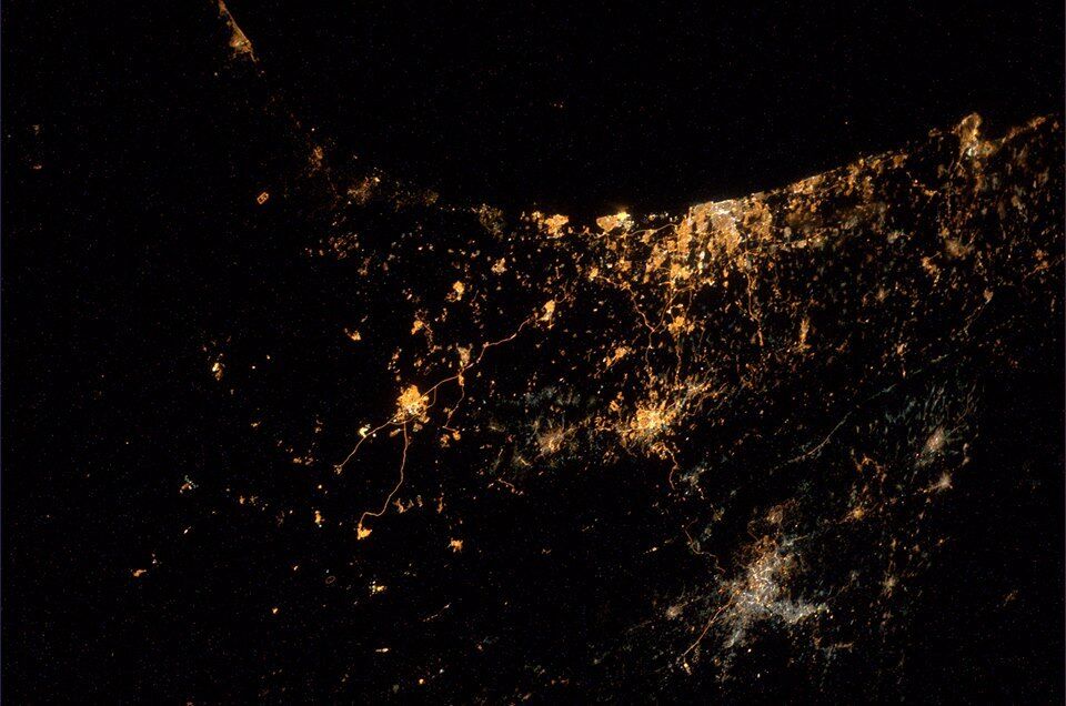 Израильско-палестинский конфликт сфотографировали из космоса