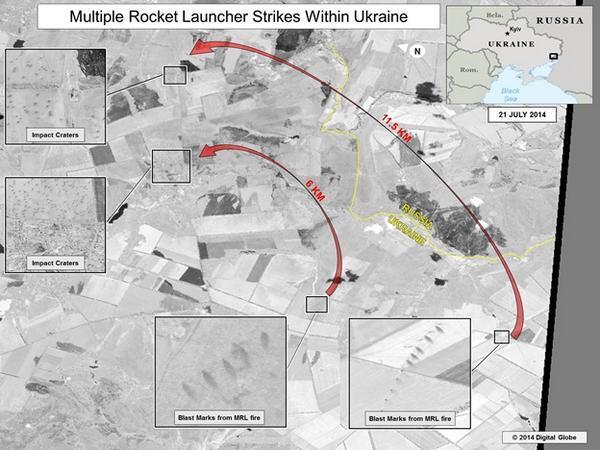 США обнародовали доказательства обстрела Россией территории Украины 