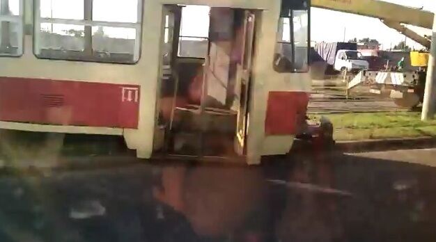 В Киеве произошло две трамвайные аварии 