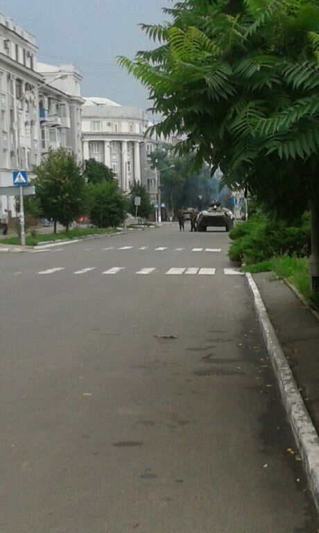 В Артемовск вошла украинская военная техника