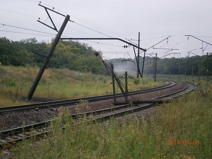 У Донецькій області знову підірвали залізницю