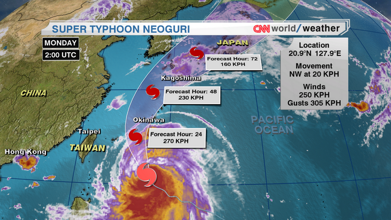 Японію попередили про руйнівний тайфун "Ногурі"