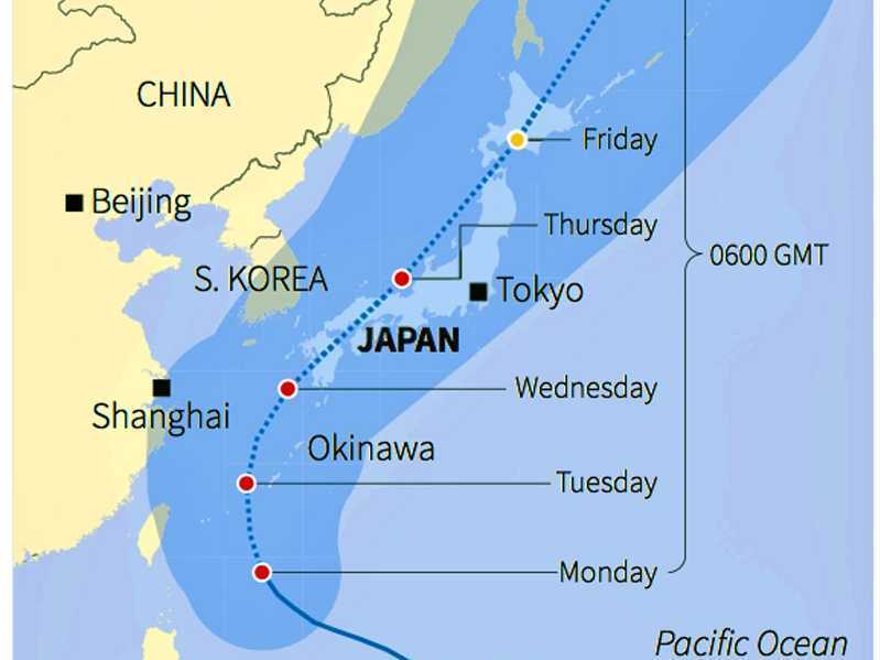 Японію попередили про руйнівний тайфун "Ногурі"