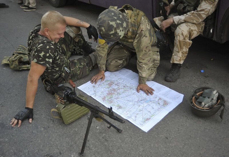 Бои за Первомайск. Фоторепортаж