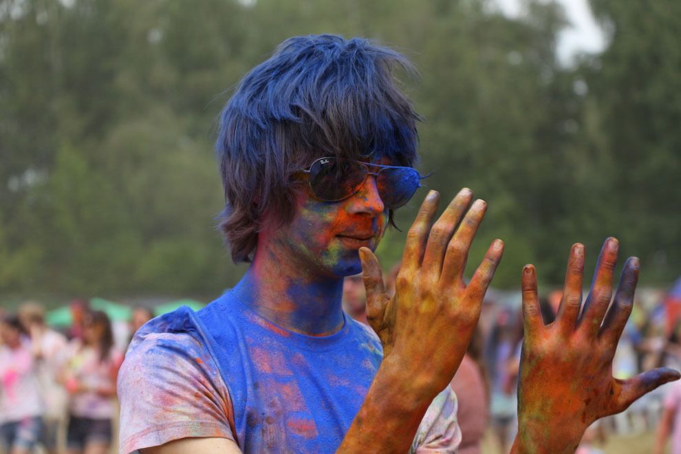 Индийский фестиваль красок в Киеве
