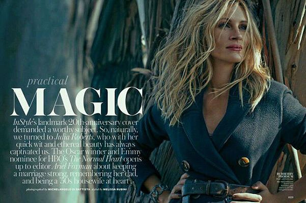 Красотка Джулия Робертс на страницах свежего номера InStyle
