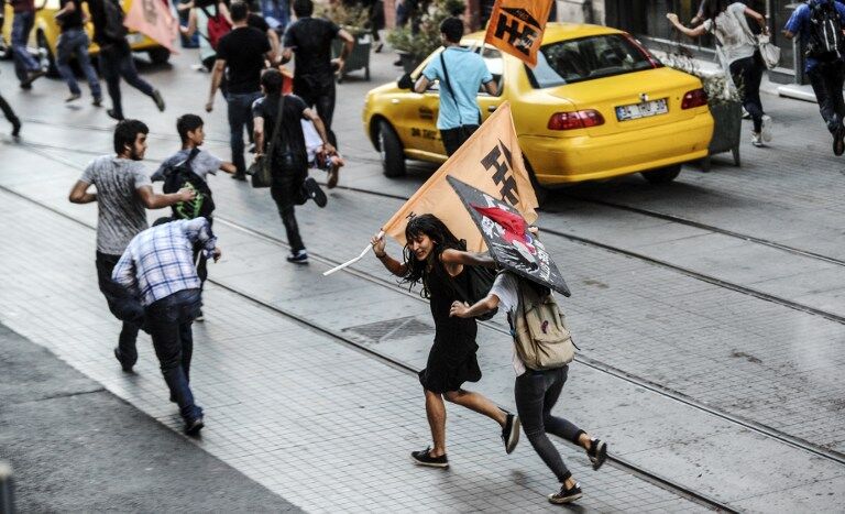 Во время присяги Эрдогана разогнали демонстрантов