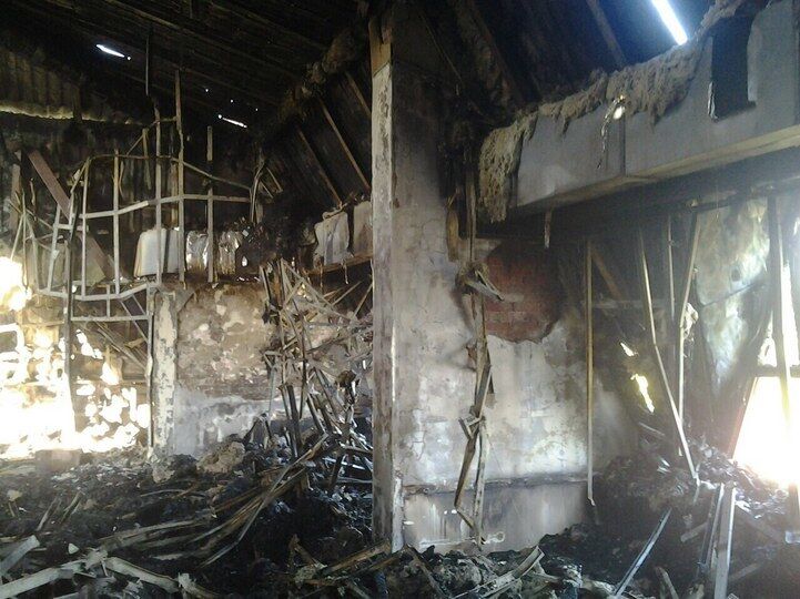 Опубликованы фото уничтоженной базы "Шахтера"