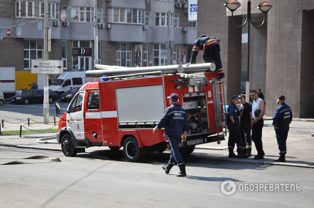 В киевском офисе "Укрэксимбанка" произошел пожар